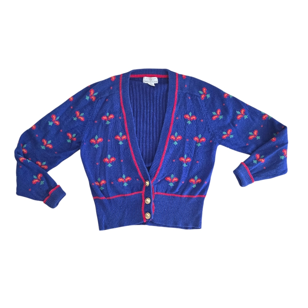Vintage Chelsia Studio Women's Knit Cardigan Size L